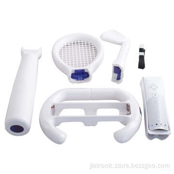 Sports Pack for Nintendo Wii, with Steering Wheel, Golf Club and Tennis Racket